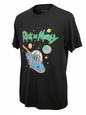 Rick and Morty Black Graphic T-Shirt Size Large– Official Merch